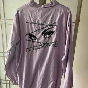 Broken Promises Windbreaker Jacket - lilac/lavendar
